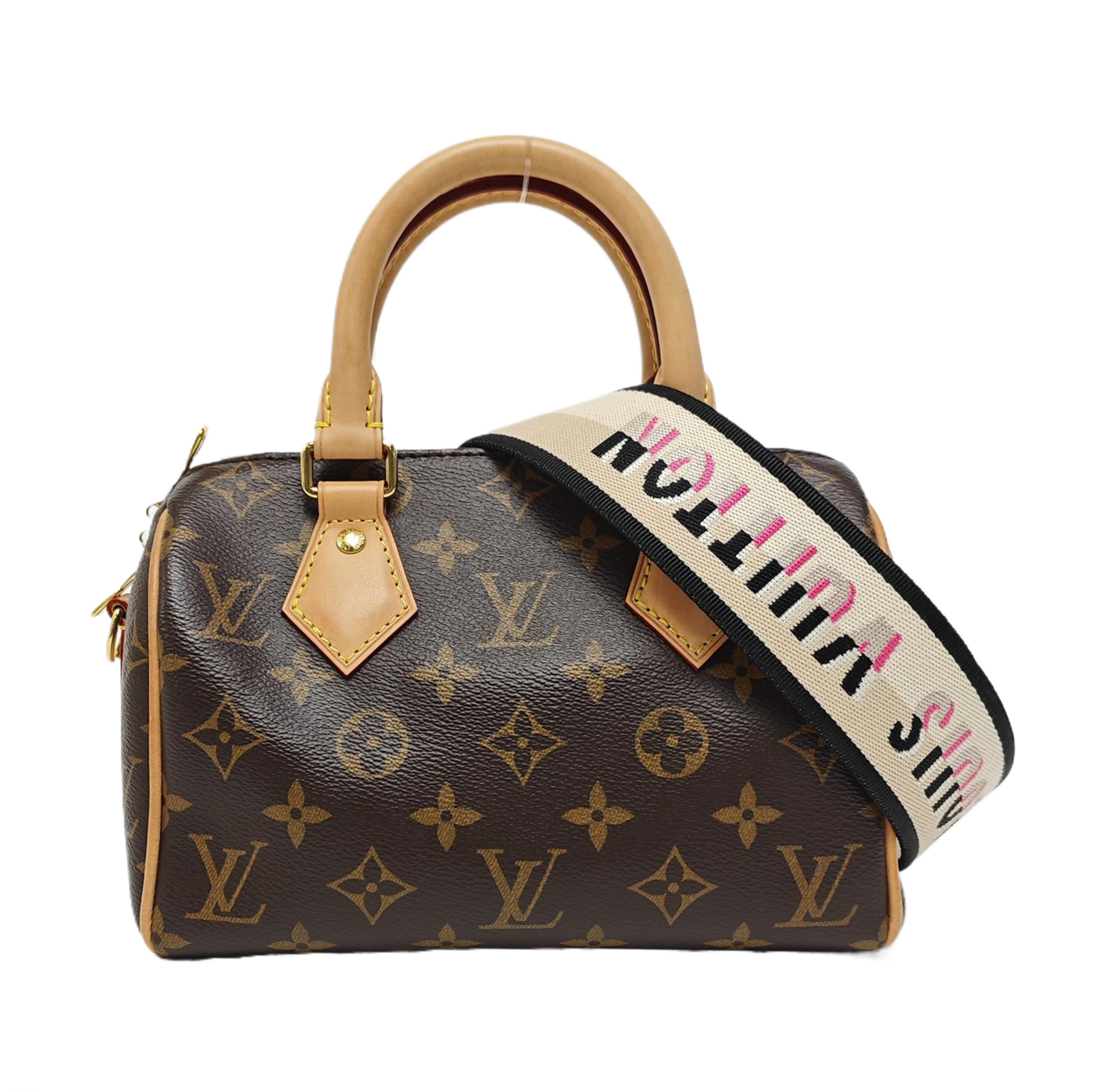 SPEEDY 20 Monogram Coated Canvas Brown