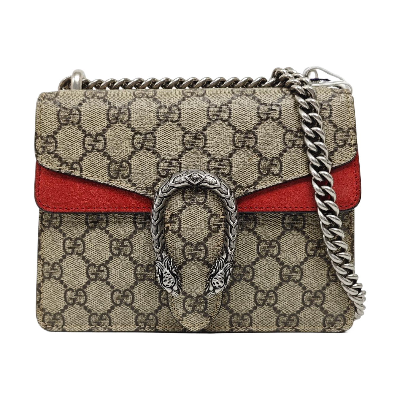 Dionysus Mini Monogram Coated Canvas Beige