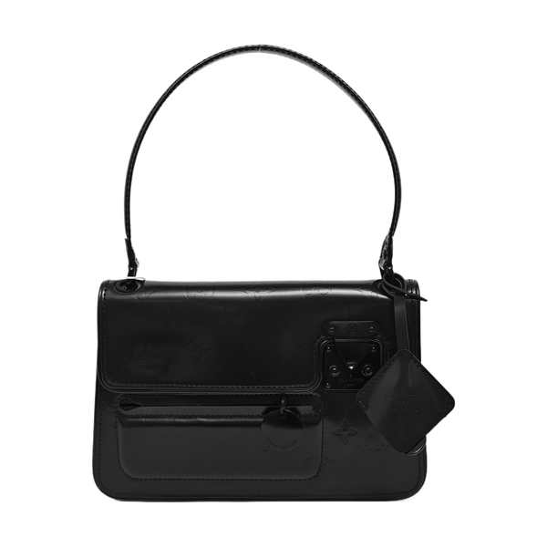 Calfskin Top Handle Bag Black