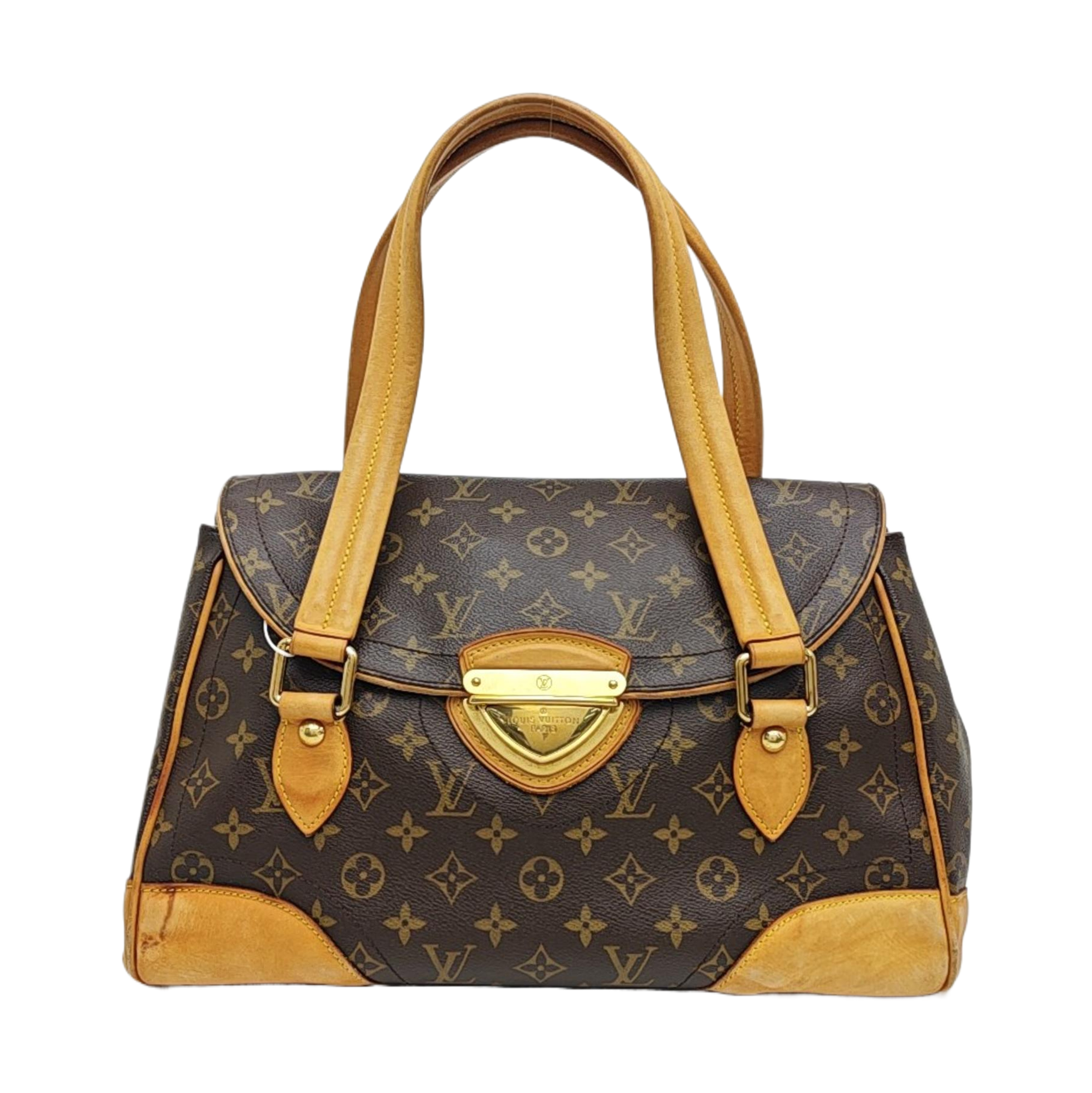 BEVERLY GM Monogram Coated Canvas Brown