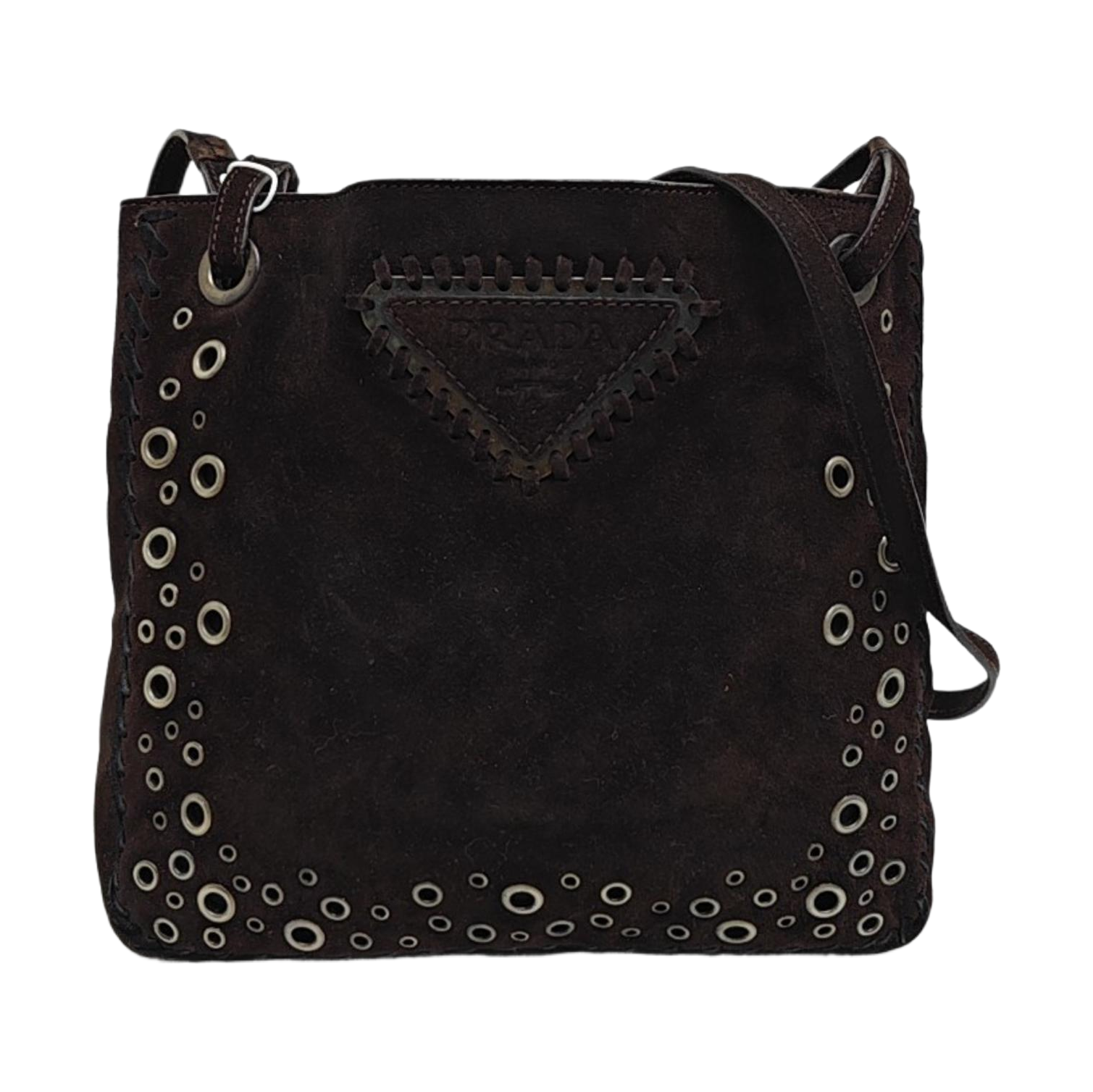 Suede Tote Bag Brown