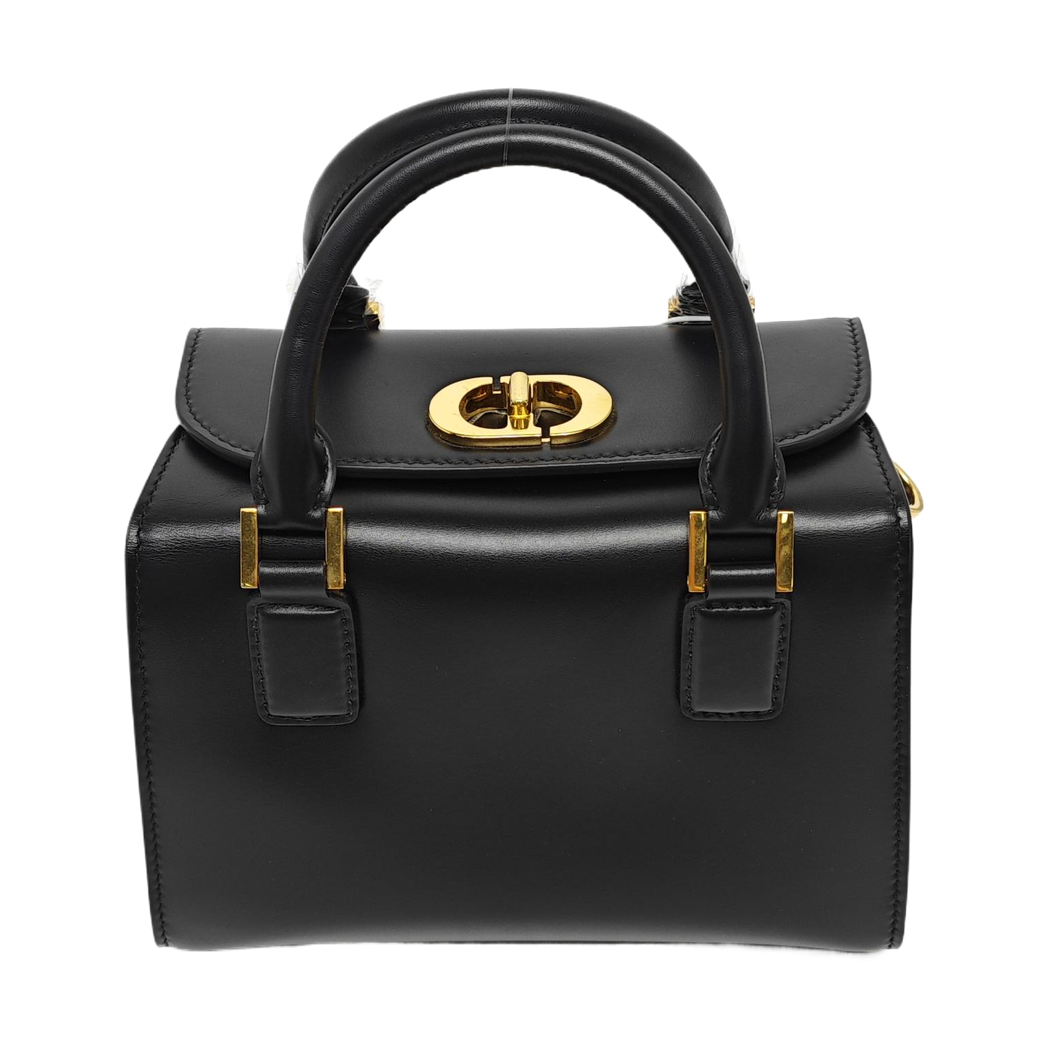 Calfskin Shoulder Bag Black