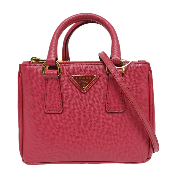 Galleria Super Mini Saffiano Calfskin Red