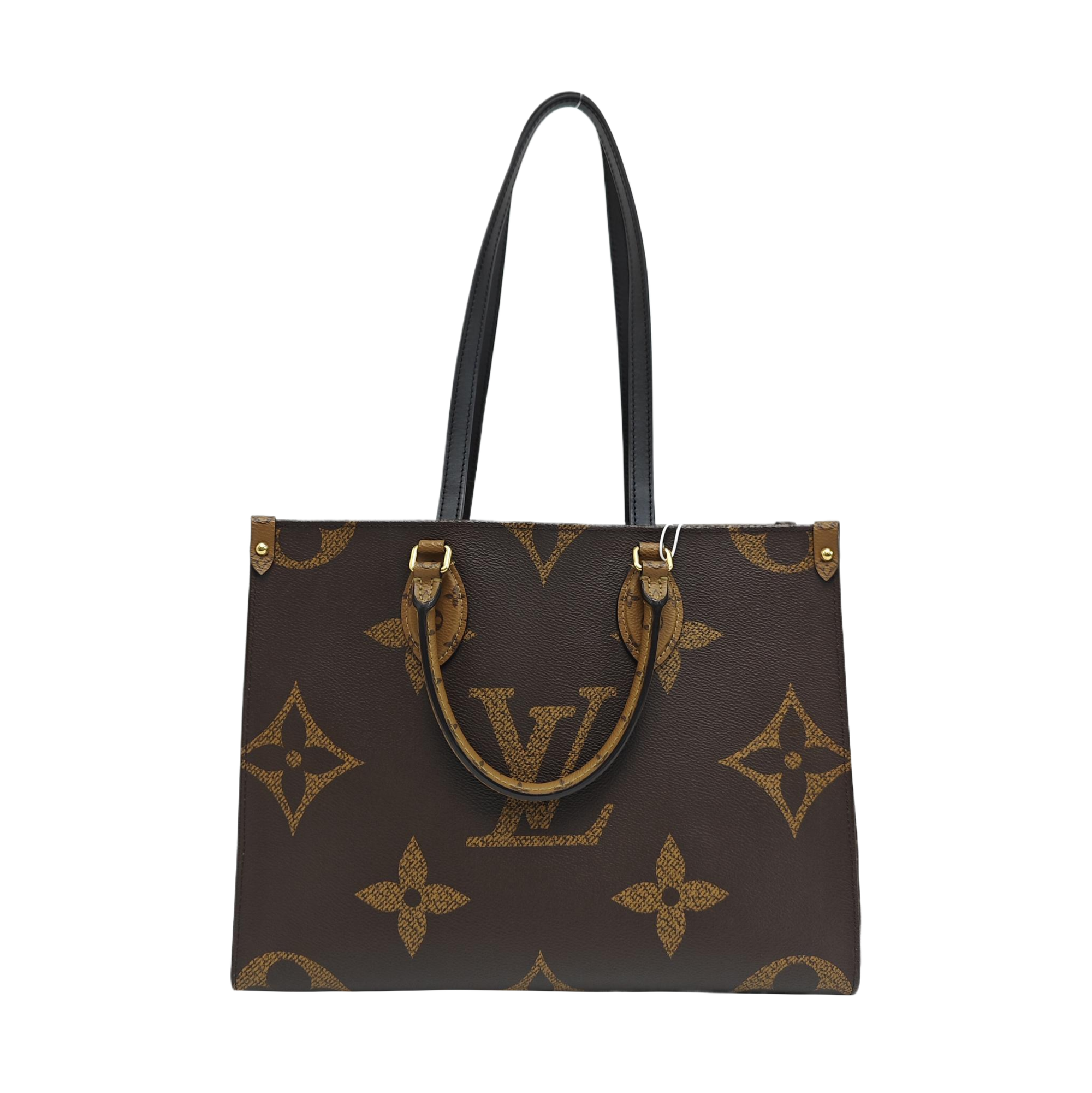 ONTHEGO MM Monogram Coated Canvas Brown