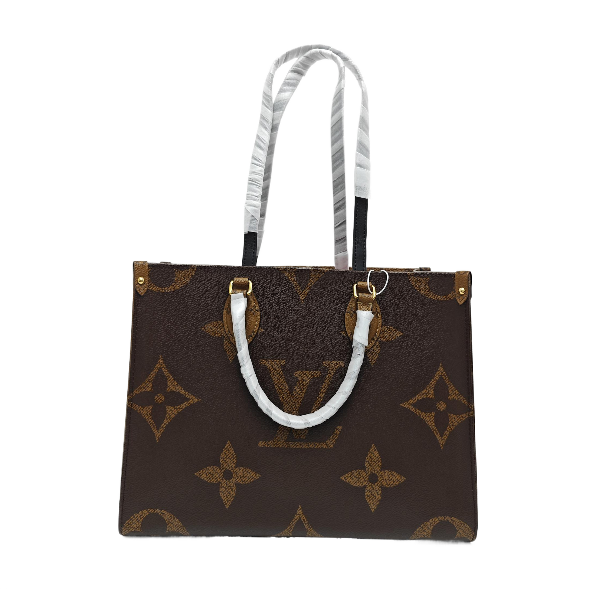 ONTHEGO MM Monogram Coated Canvas Brown