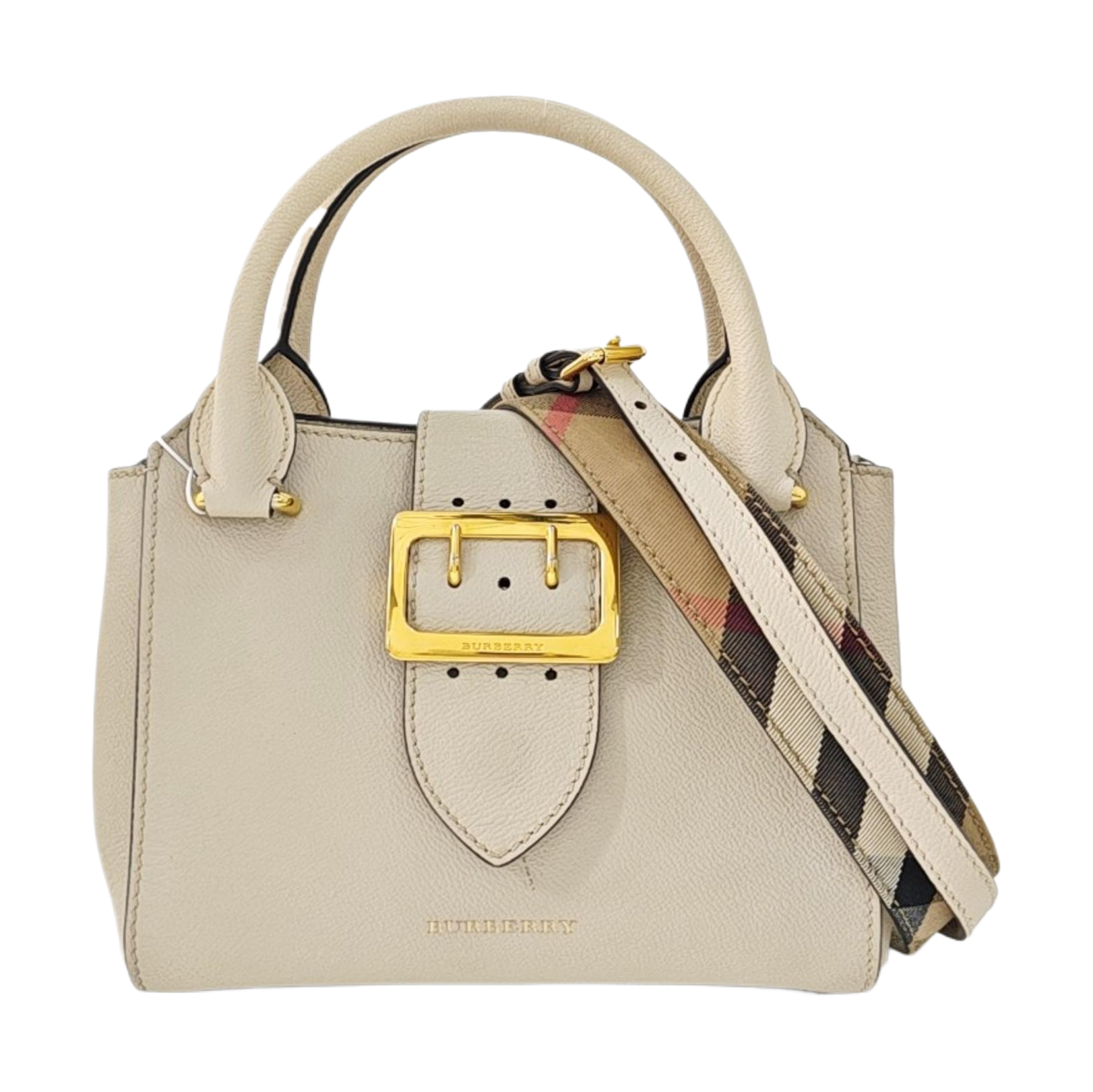 Buckle Calfskin Beige