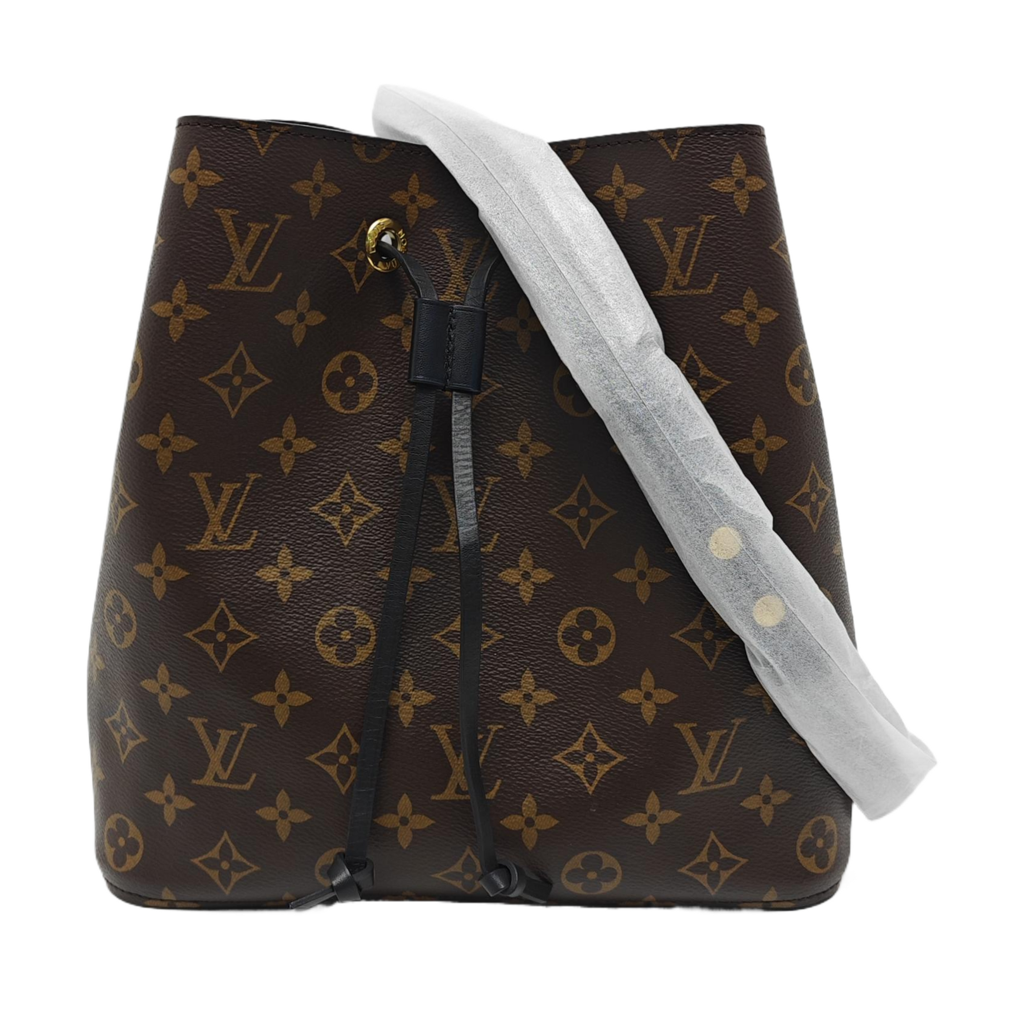 NÉONOÉ MM Monogram Coated Canvas Brown