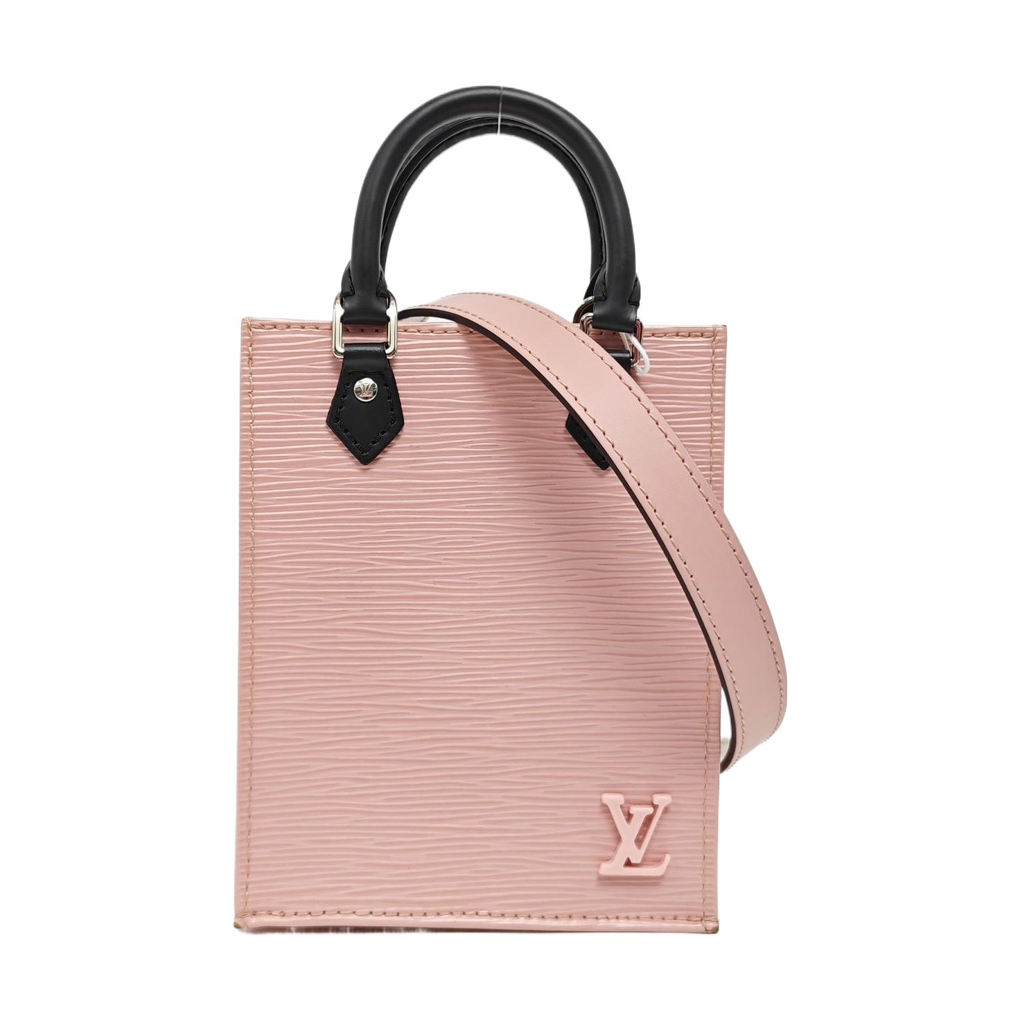 SAC PLAT Mini Epi Pink