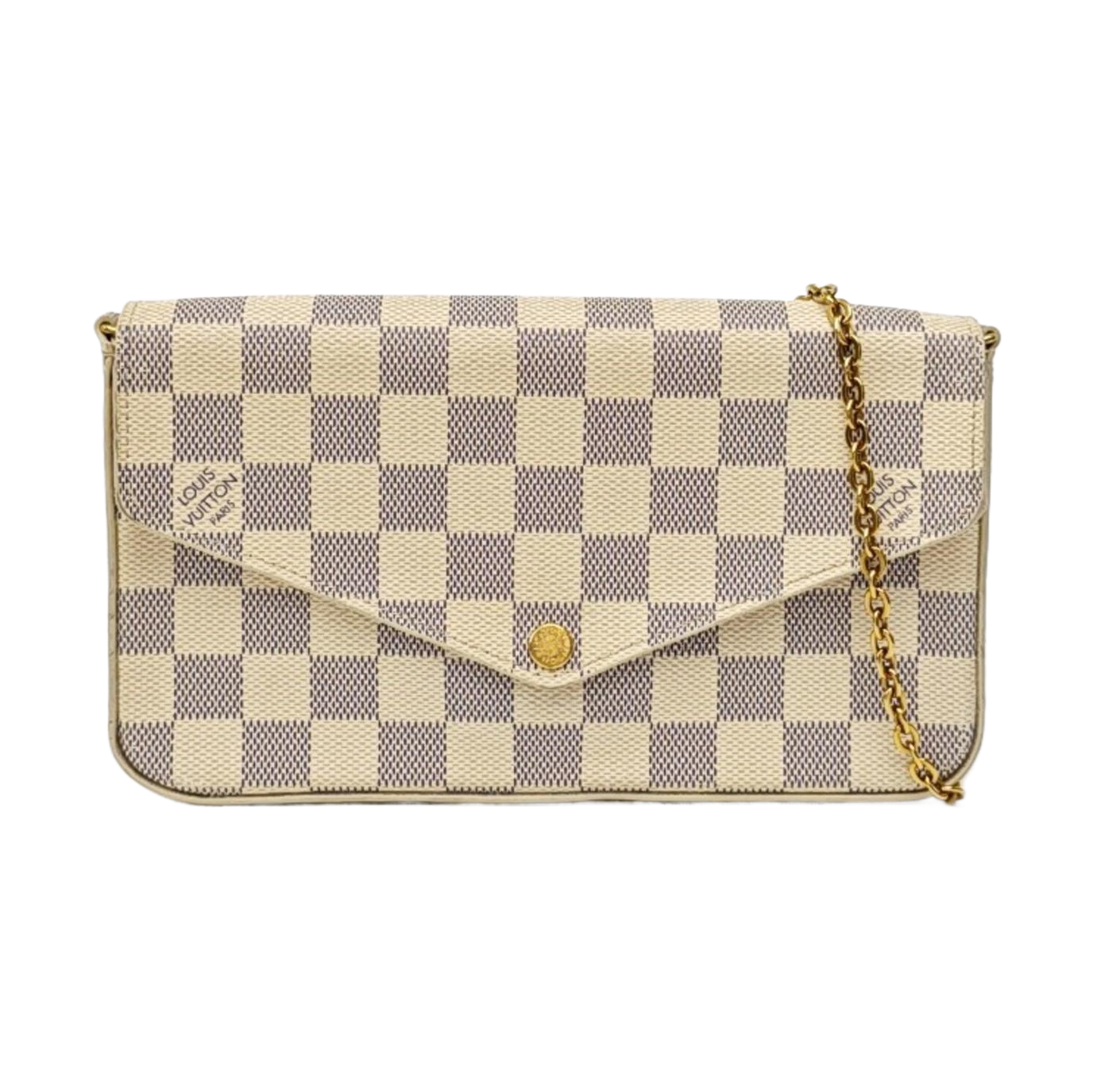 FÉLICIE Damier Azur Coated Canvas White