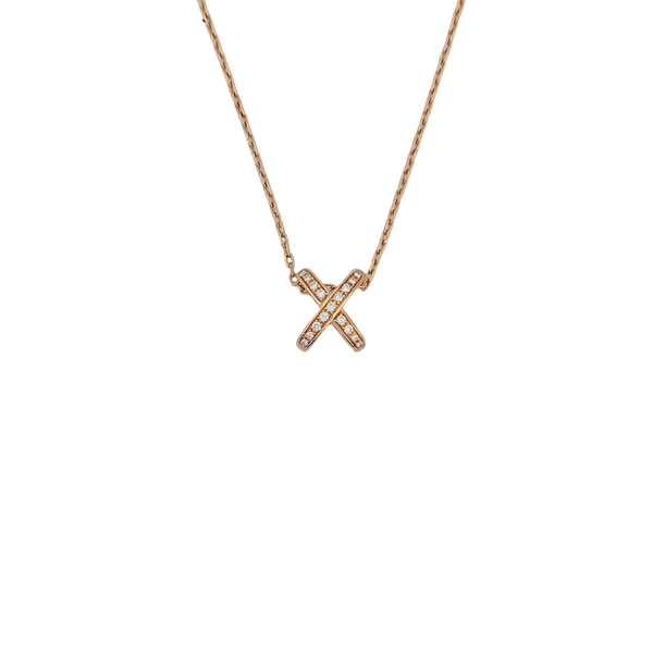 Jeux De Liens 18k Rose Gold Necklace