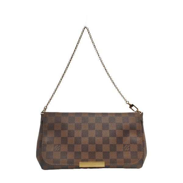 FAVORITE PM Damier Ebene Coated Canvas Brown