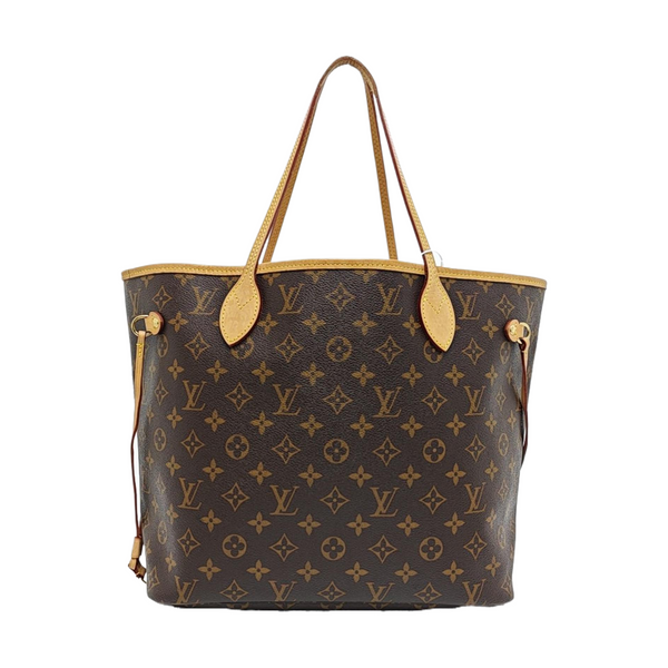 NEVERFULL MM Monogram Coated Canvas Brown