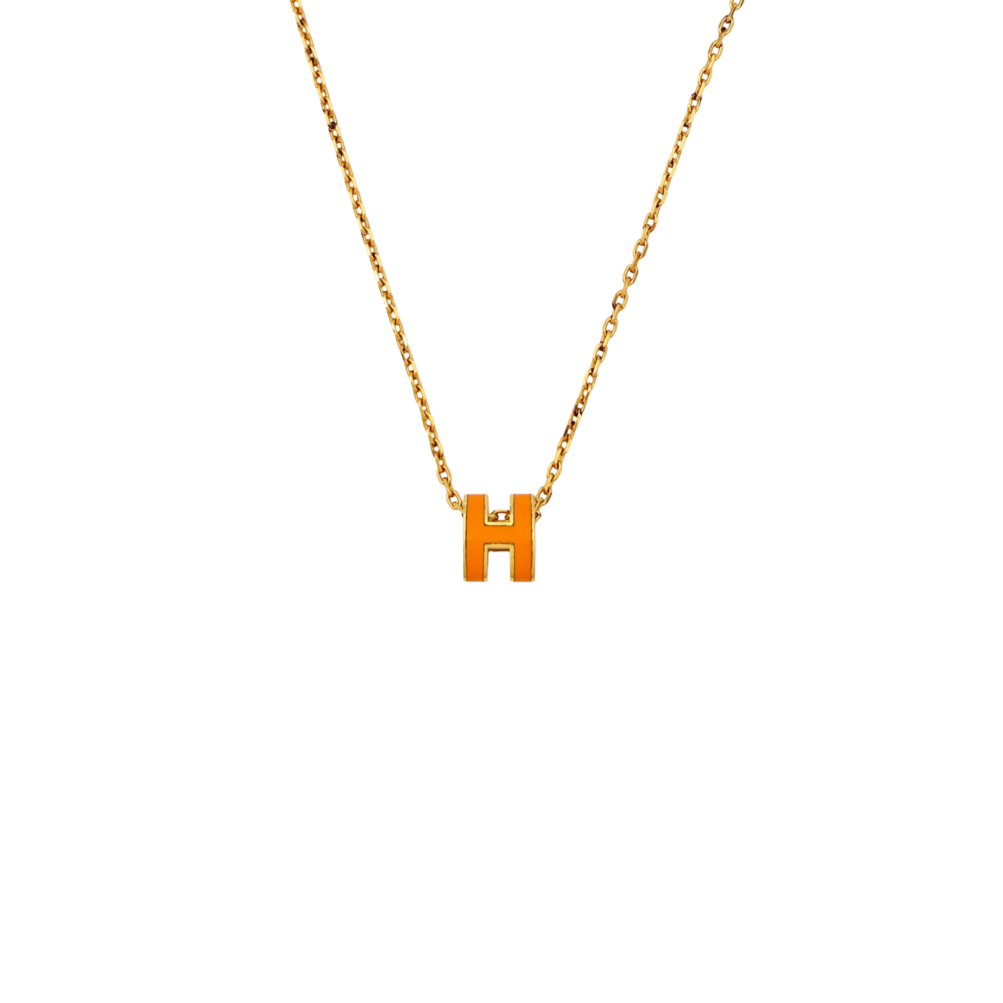 Pop H Metal Rose Gold Necklace