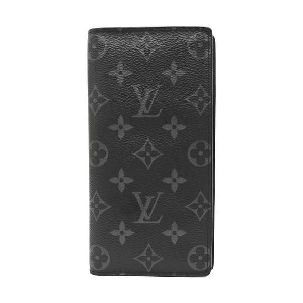 BRAZZA Monogram Coated Canvas Black Wallet