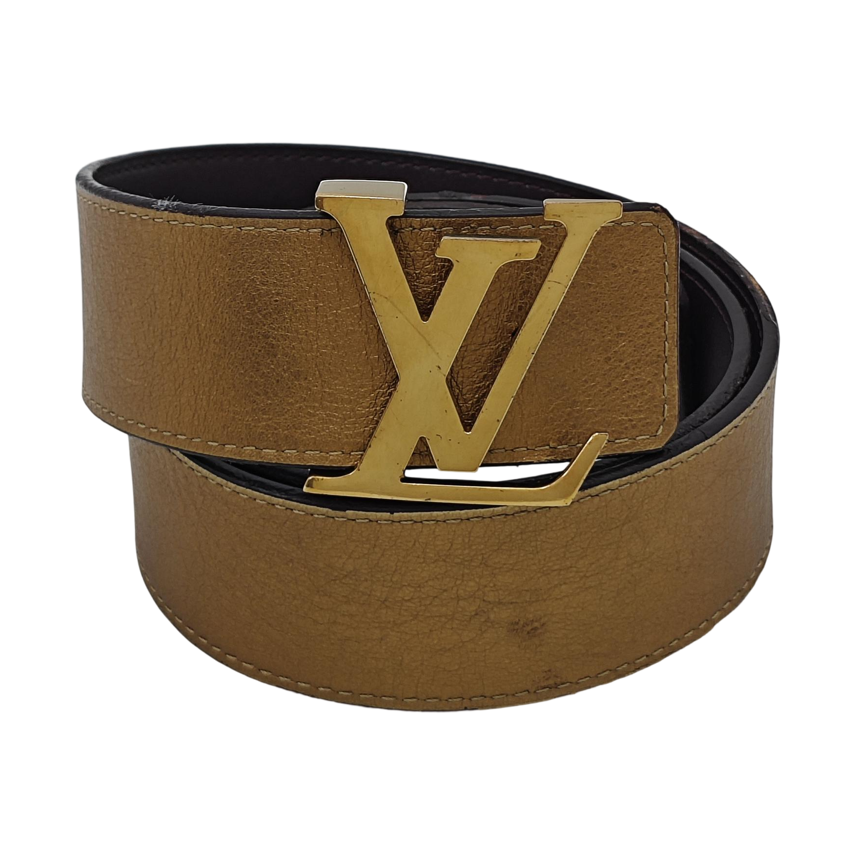 Leather Belt Gold