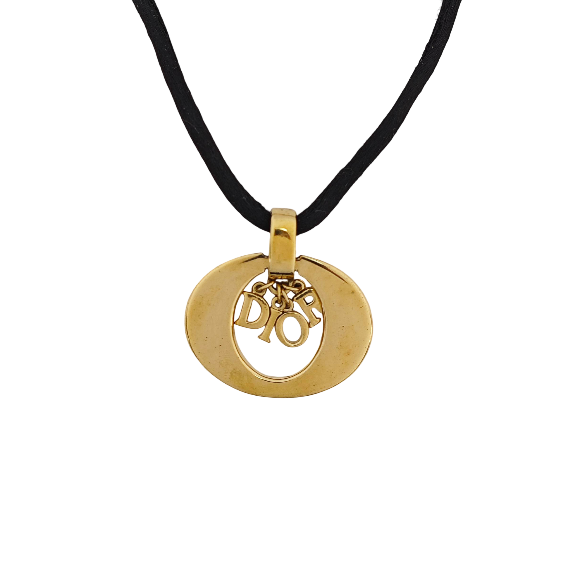 Dio(r)evolution Fabric Gold Necklace