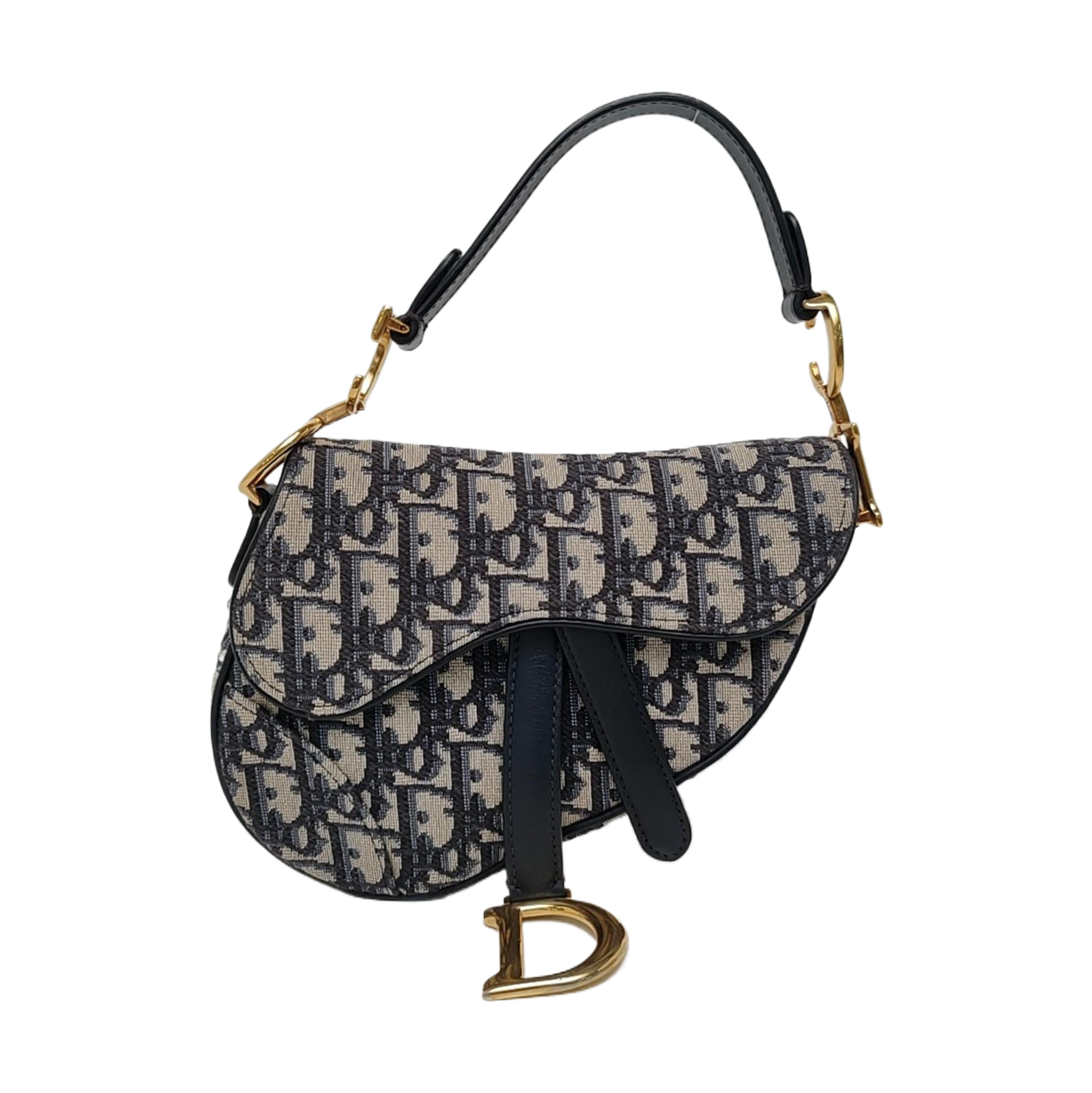 Saddle Mini Oblique Canvas Blue