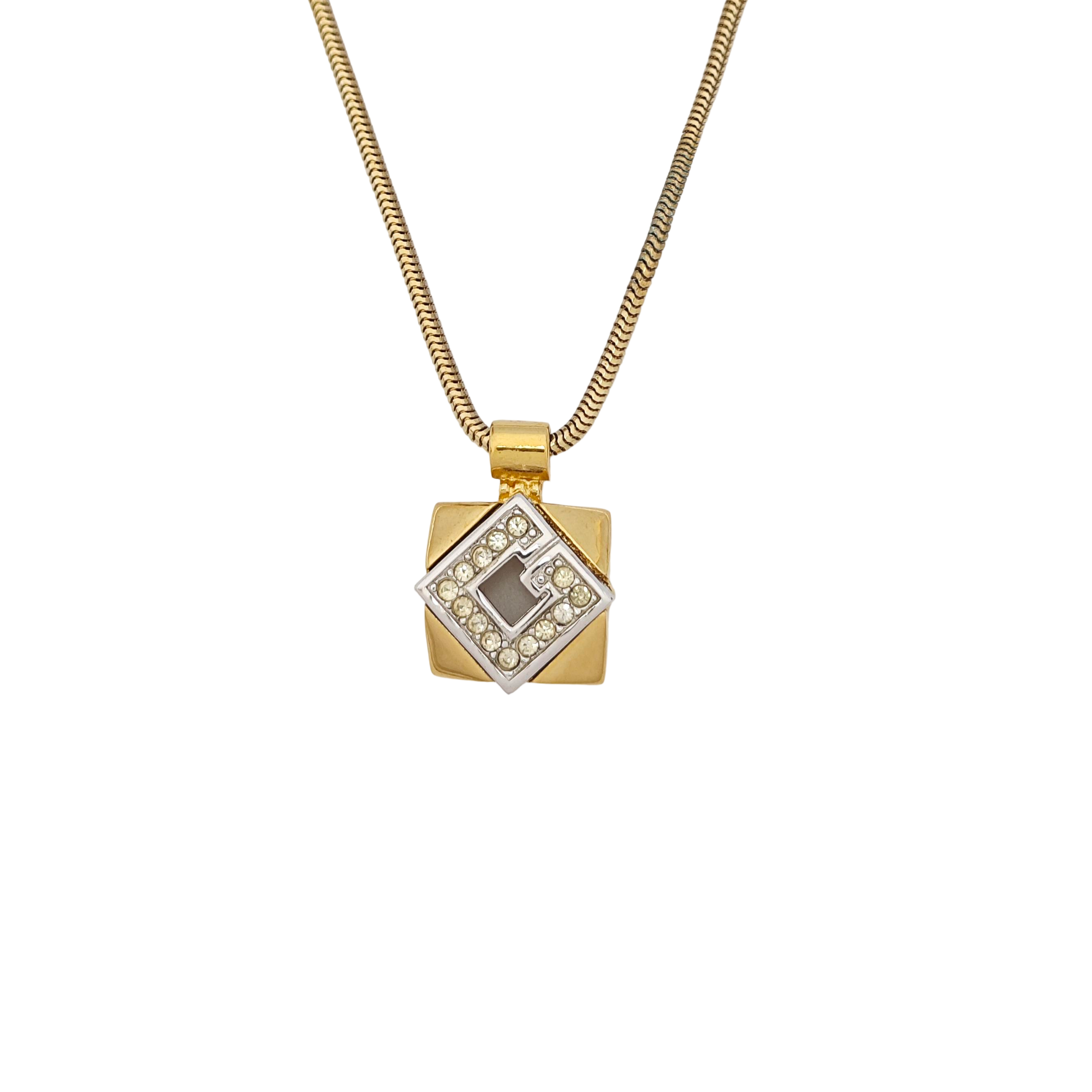 G Link Metal Gold Necklace
