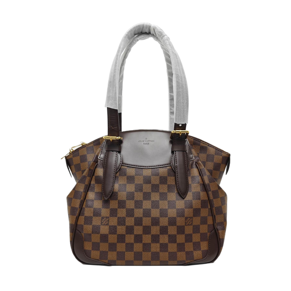 VERONA MM Damier Ebene Coated Canvas Brown