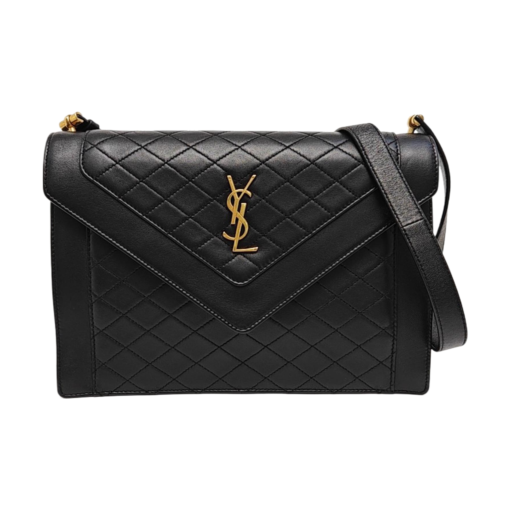 GABY Quilted Lambskin Black