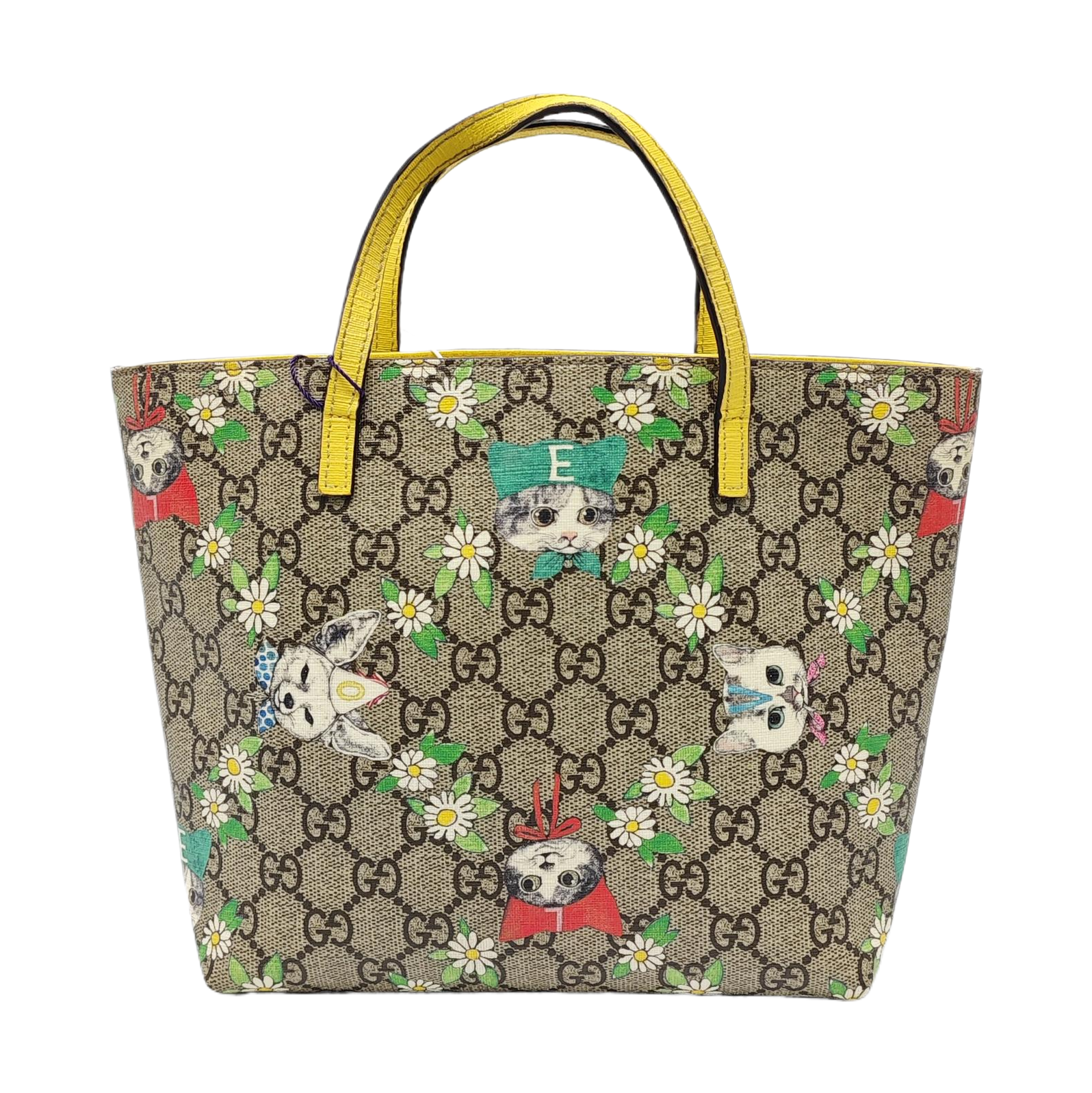Coated Canvas Tote Bag Beige