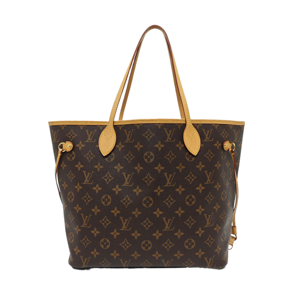 NEVERFULL MM Monogram Coated Canvas Brown