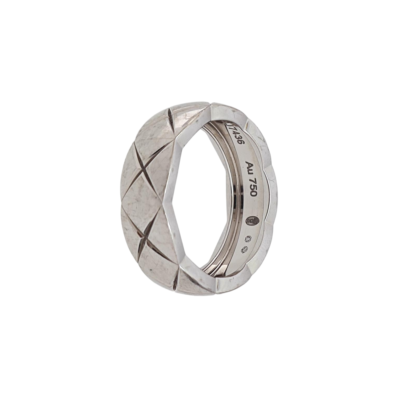 COCOCRUSH 18k White Gold Silver Ring EU 54