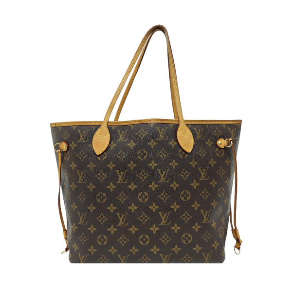 NEVERFULL MM Monogram Coated Canvas Brown