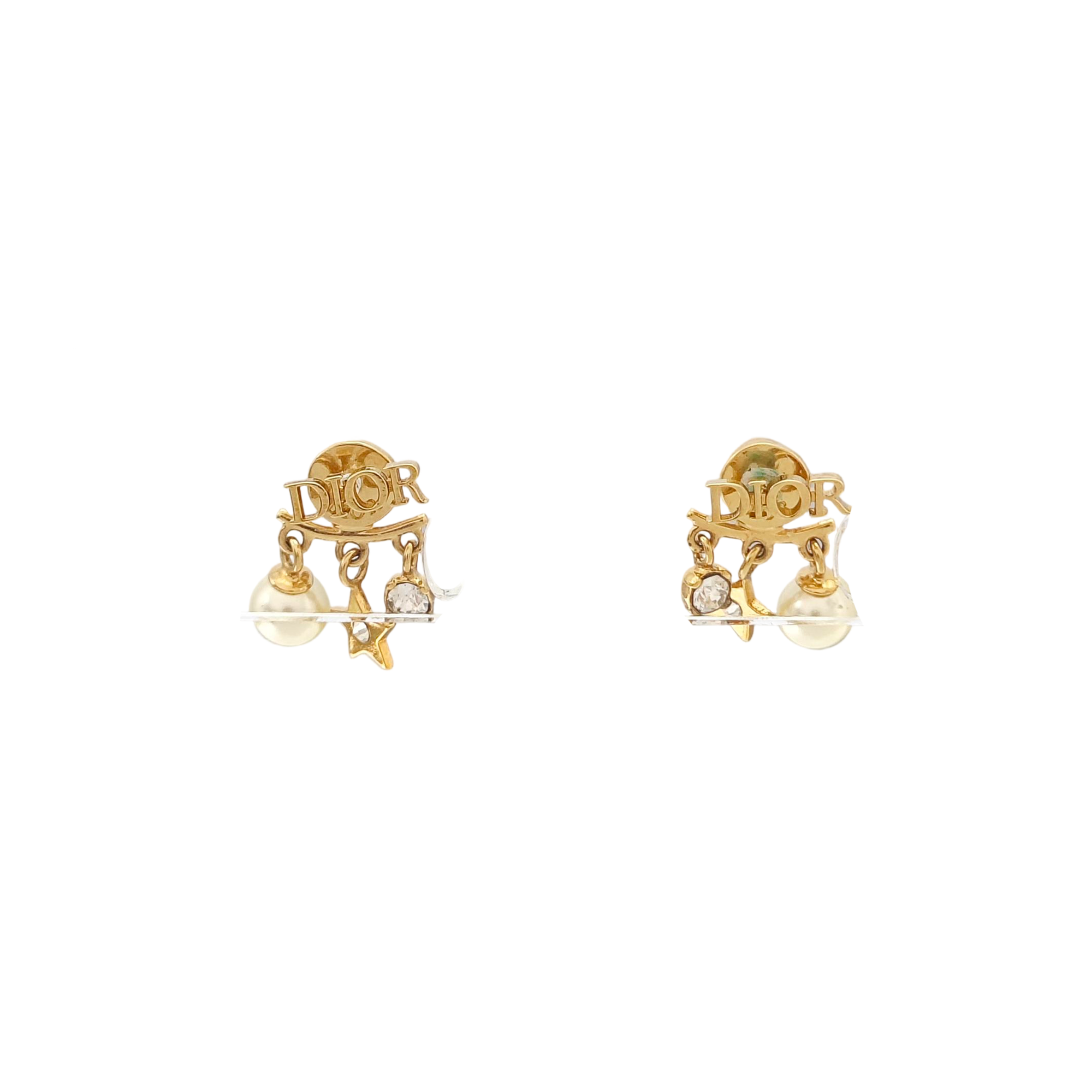 Dio(r)evolution Brass Gold Stud Earrings