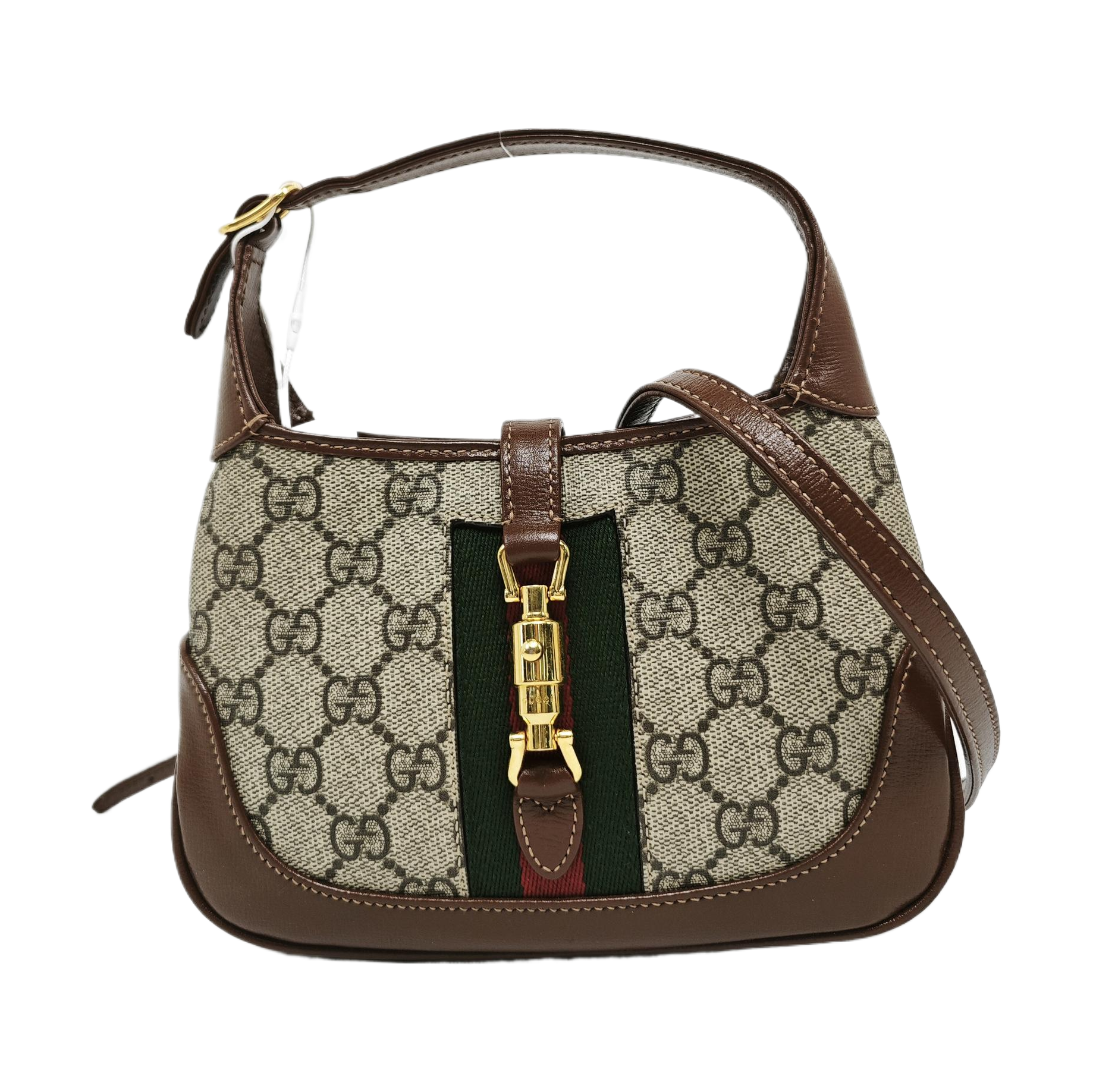 Authenticated pre-owned  Jackie 1961 Mini Monogram Coated Canvas Beige - Shoulder Bag at Looply