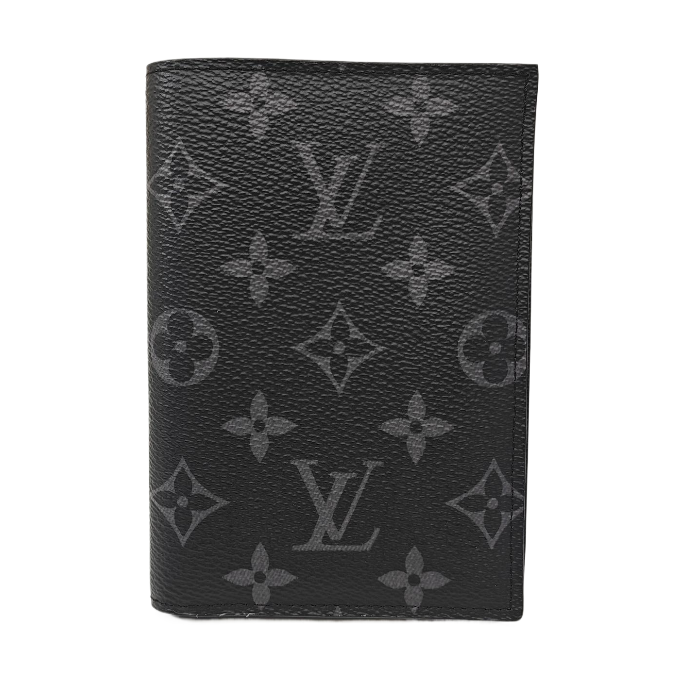 Monogram Coated Canvas Card Holder Gray