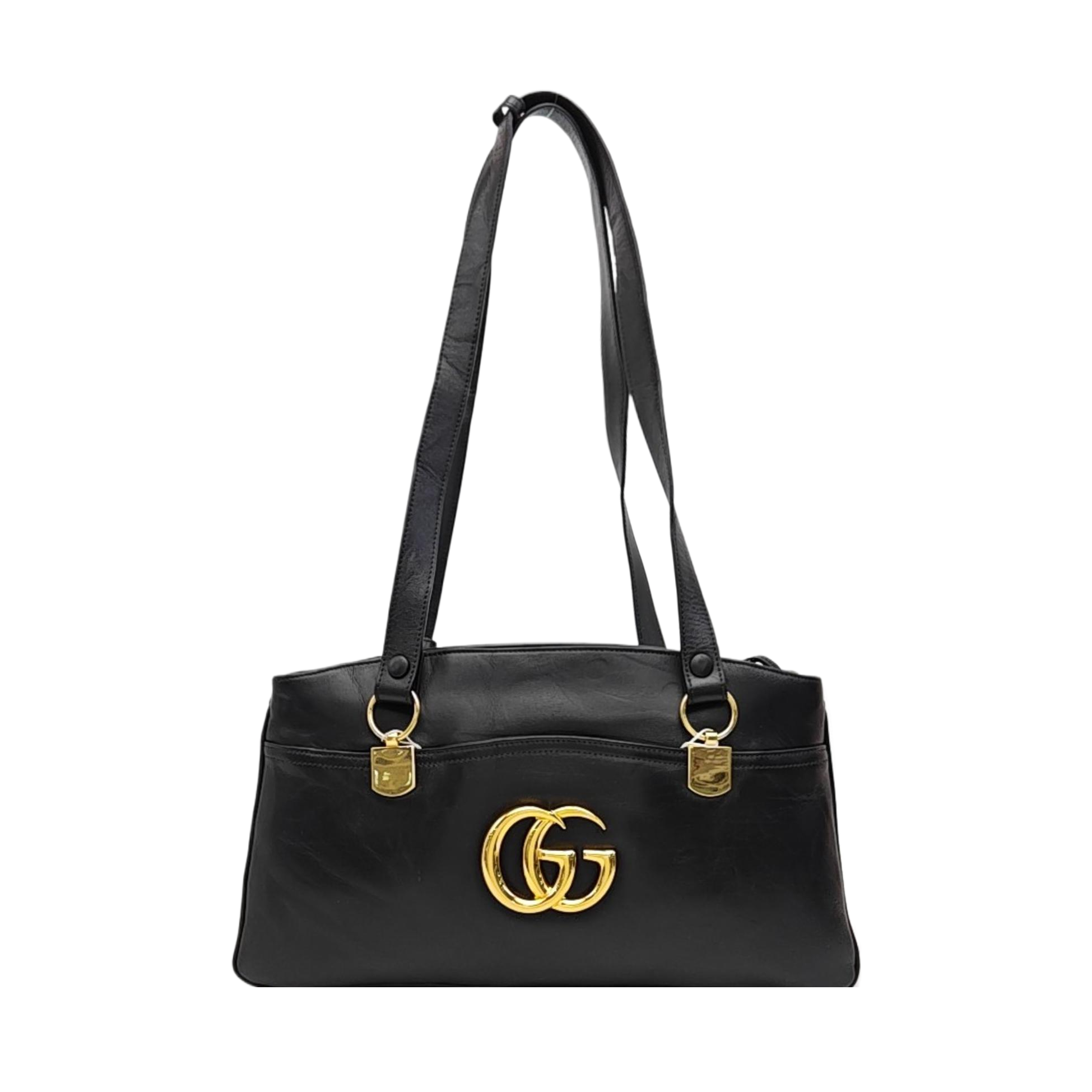Arli Large Calfskin Black