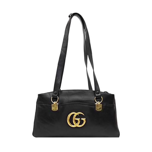 Arli Large Calfskin Black