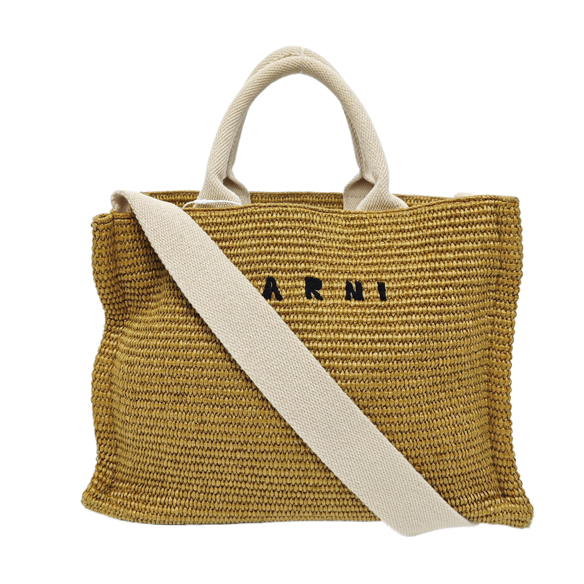 Straw Tote Bag Brown