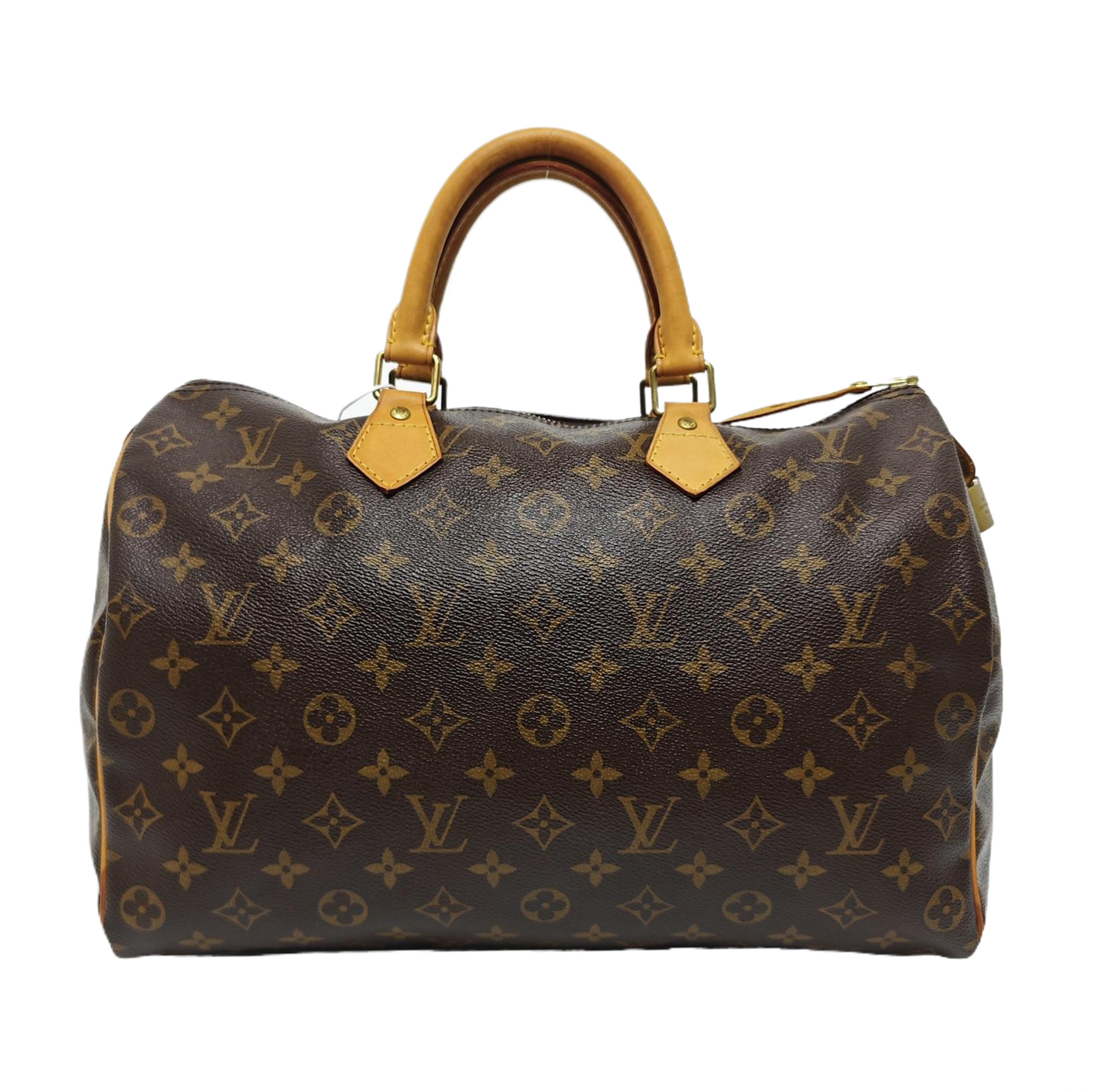 SPEEDY 35 Monogram Coated Canvas Brown