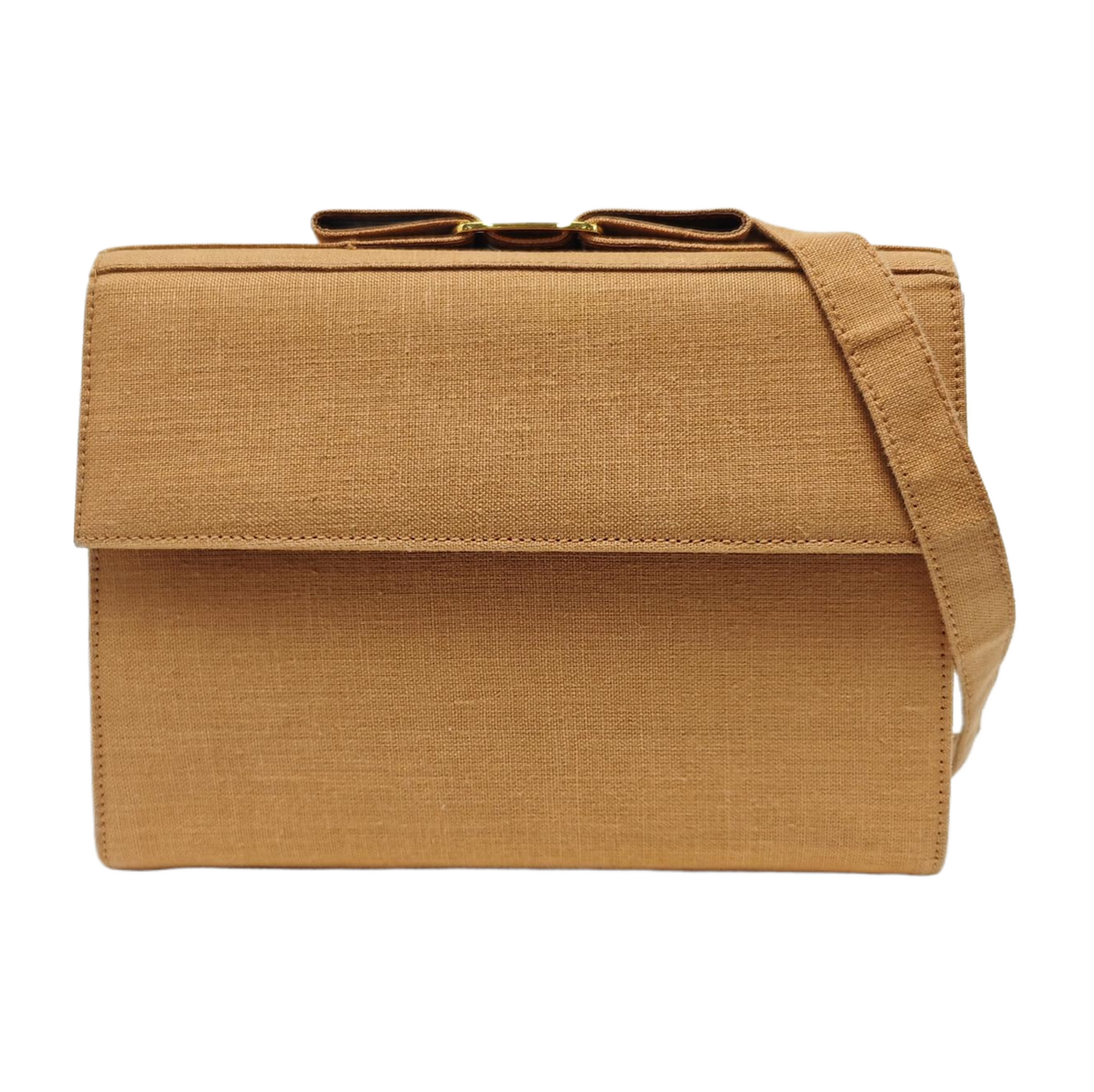 Fabric Shoulder Bag Brown