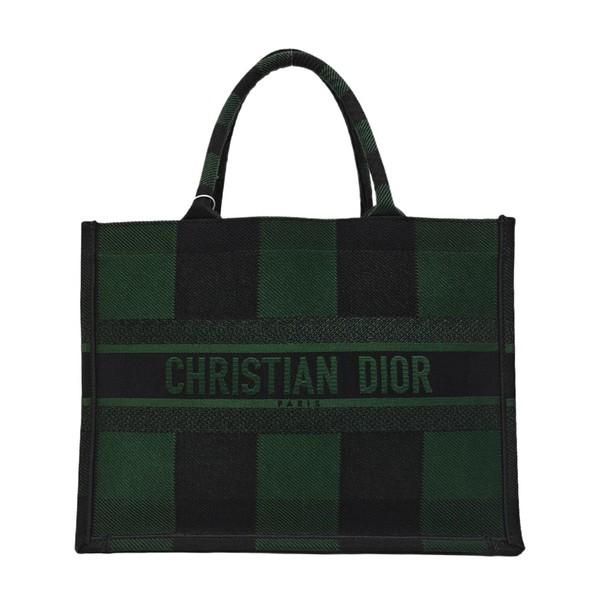 Authenticated pre-owned  Book Tote Medium Canvas Green - Tote Bag at Looply