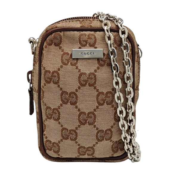 Monogram Canvas Clutch Beige