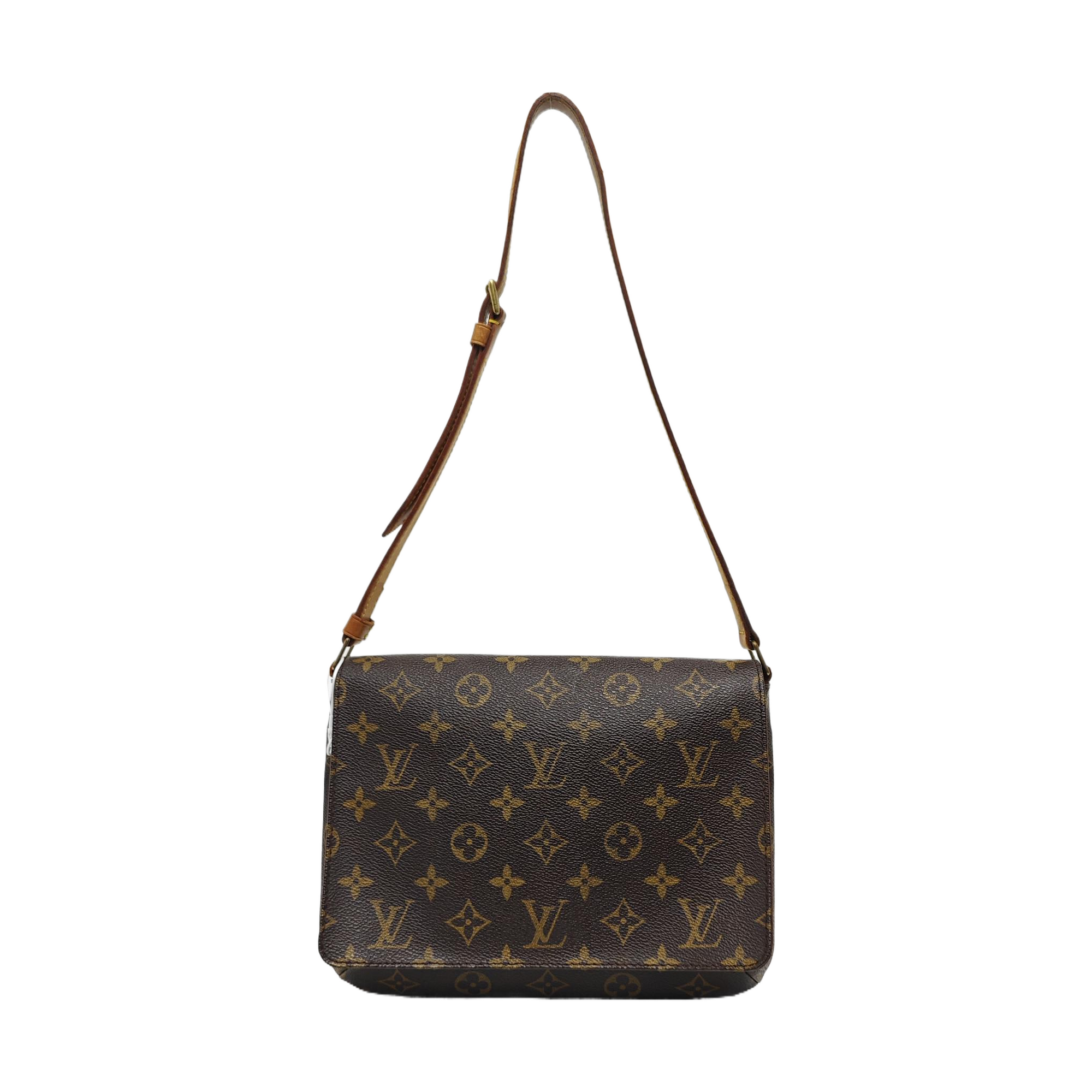 MUSETTE TANGO Monogram Coated Canvas Brown