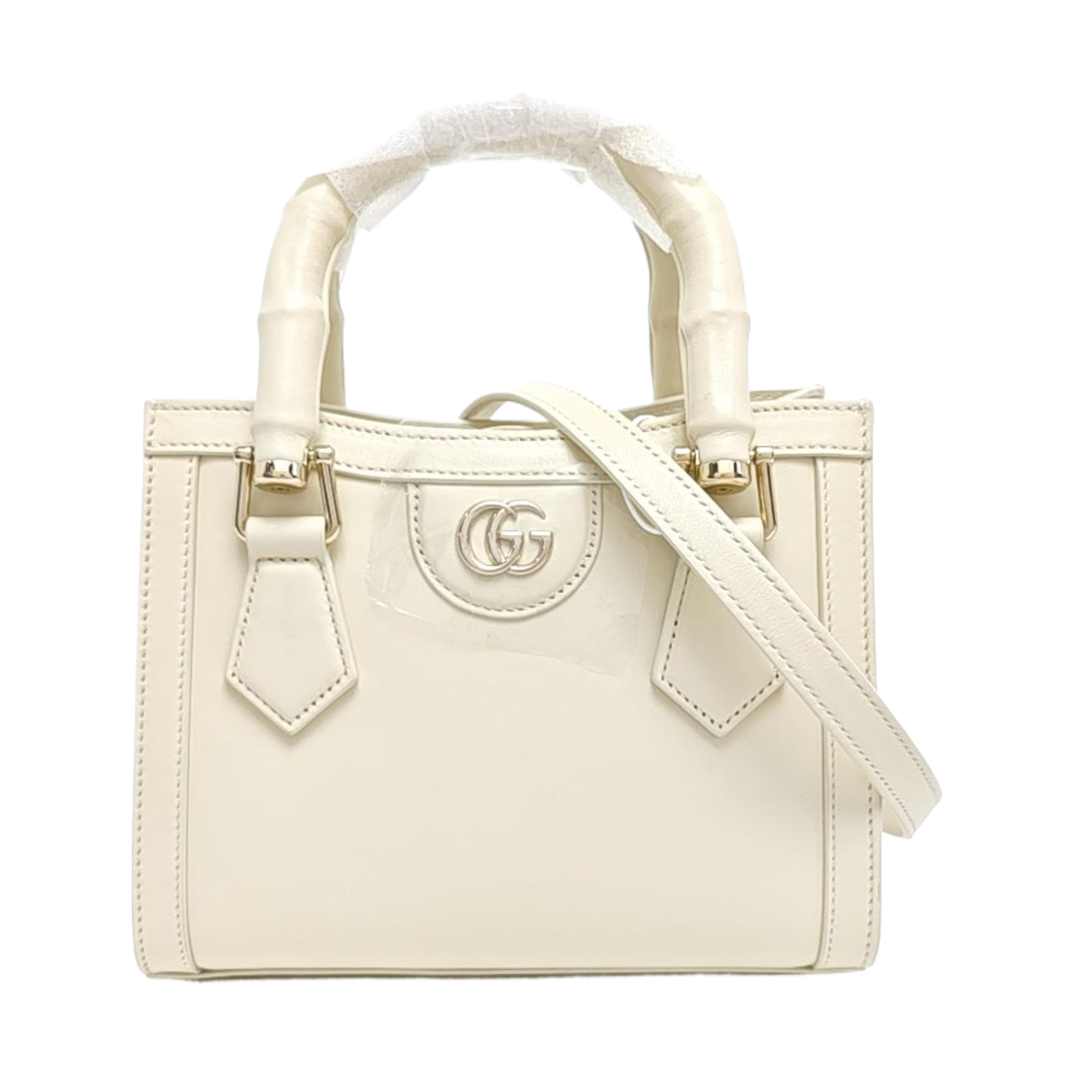 Diana Mini Calfskin White