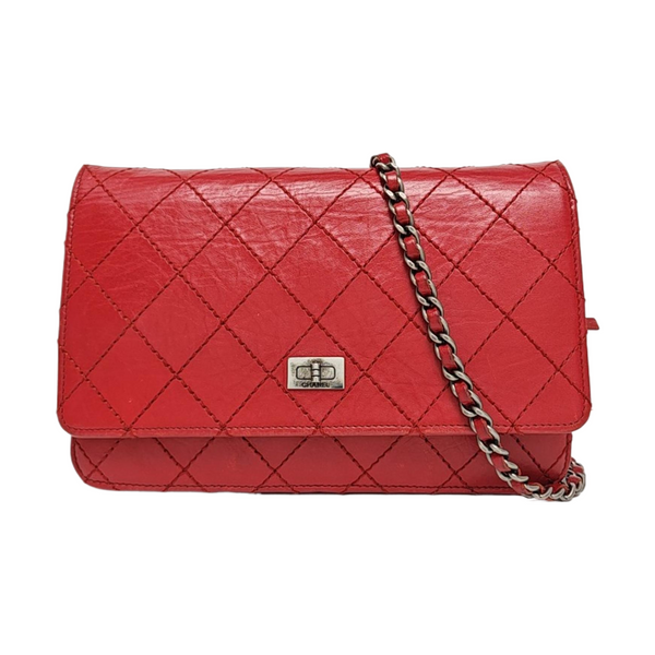 2.55 WOC Quilted Calfskin Red