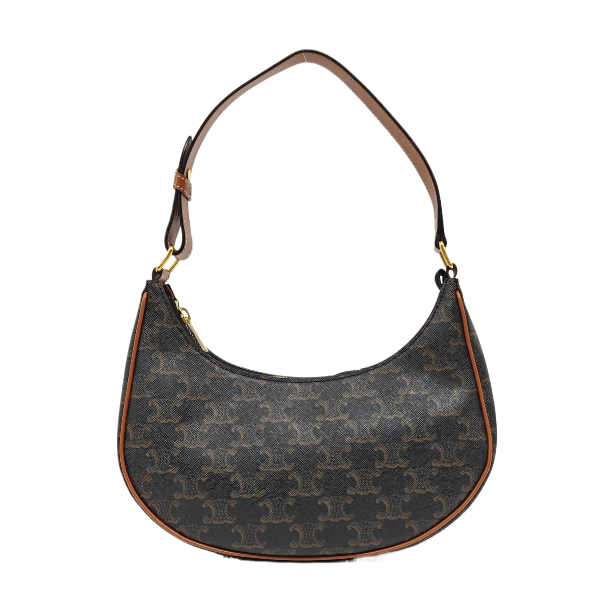 Authenticated pre-owned  AVA Coated Canvas Brown - Top Handle Bag at Looply