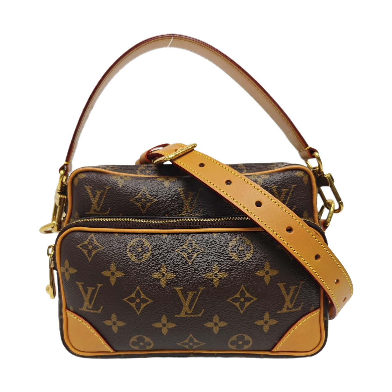 VINTAGE TROCADERO 27 Monogram Coated Canvas Brown