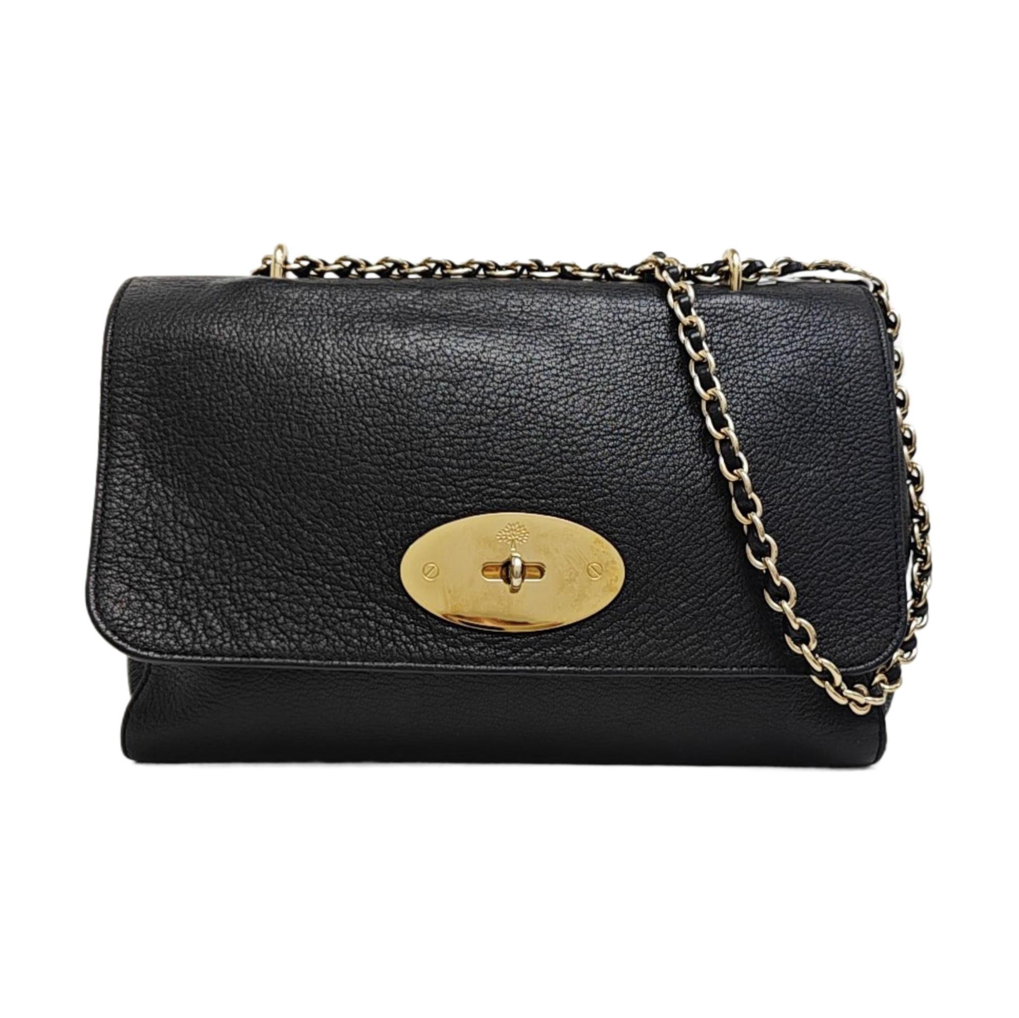 Calfskin Shoulder Bag Black