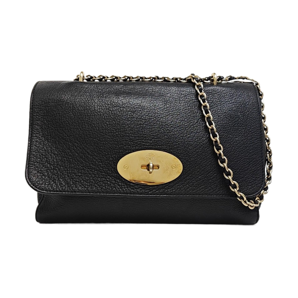 Calfskin Shoulder Bag Black