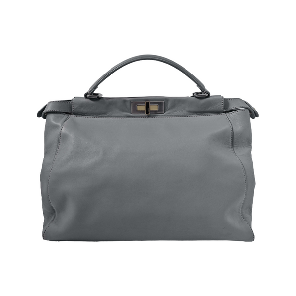 Peekaboo Large Calfskin Gray