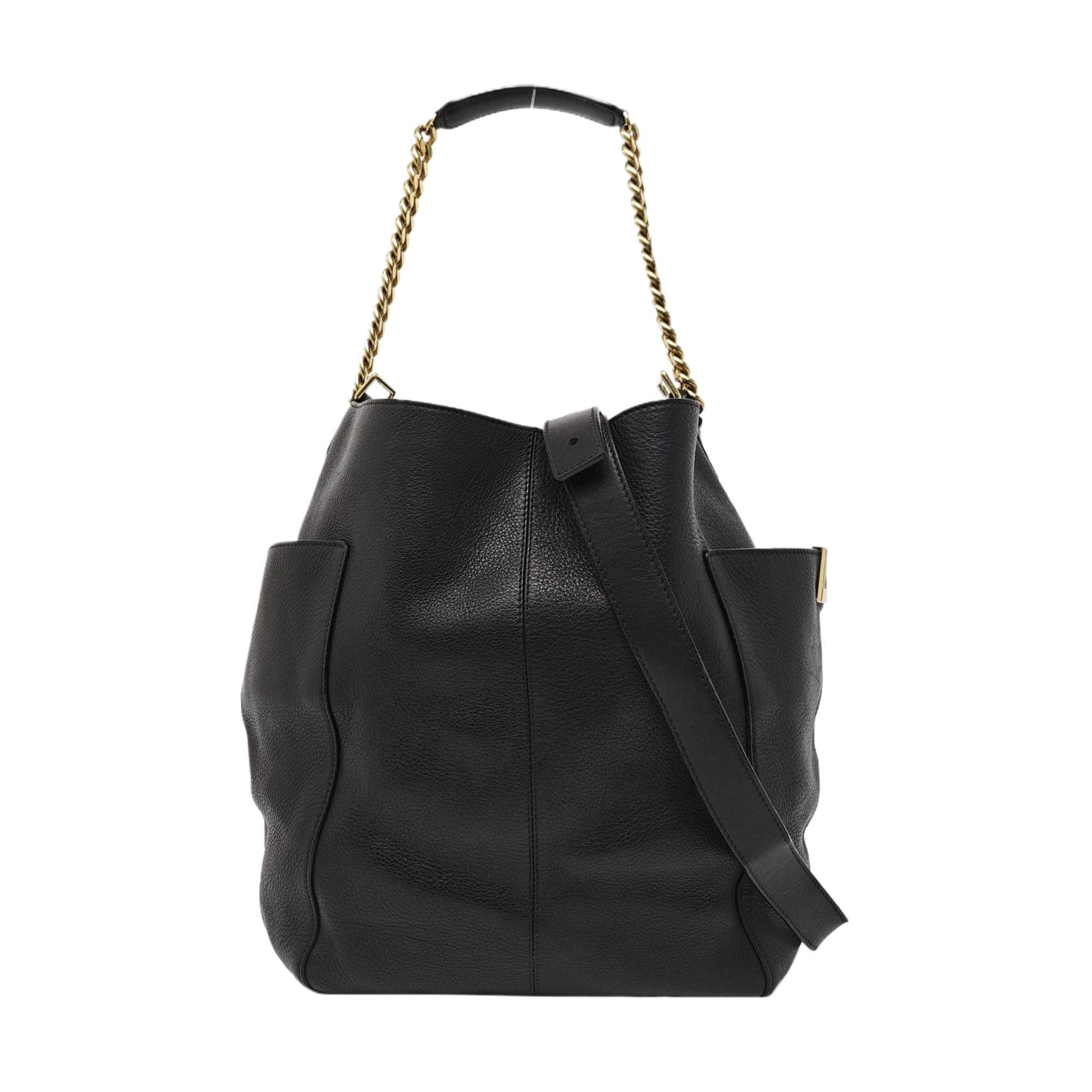 Calfskin Shoulder Bag Black