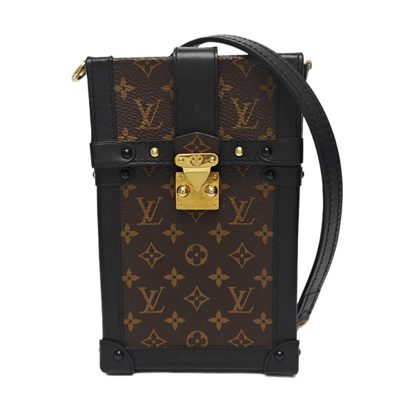 TRUNK Monogram Coated Canvas Brown