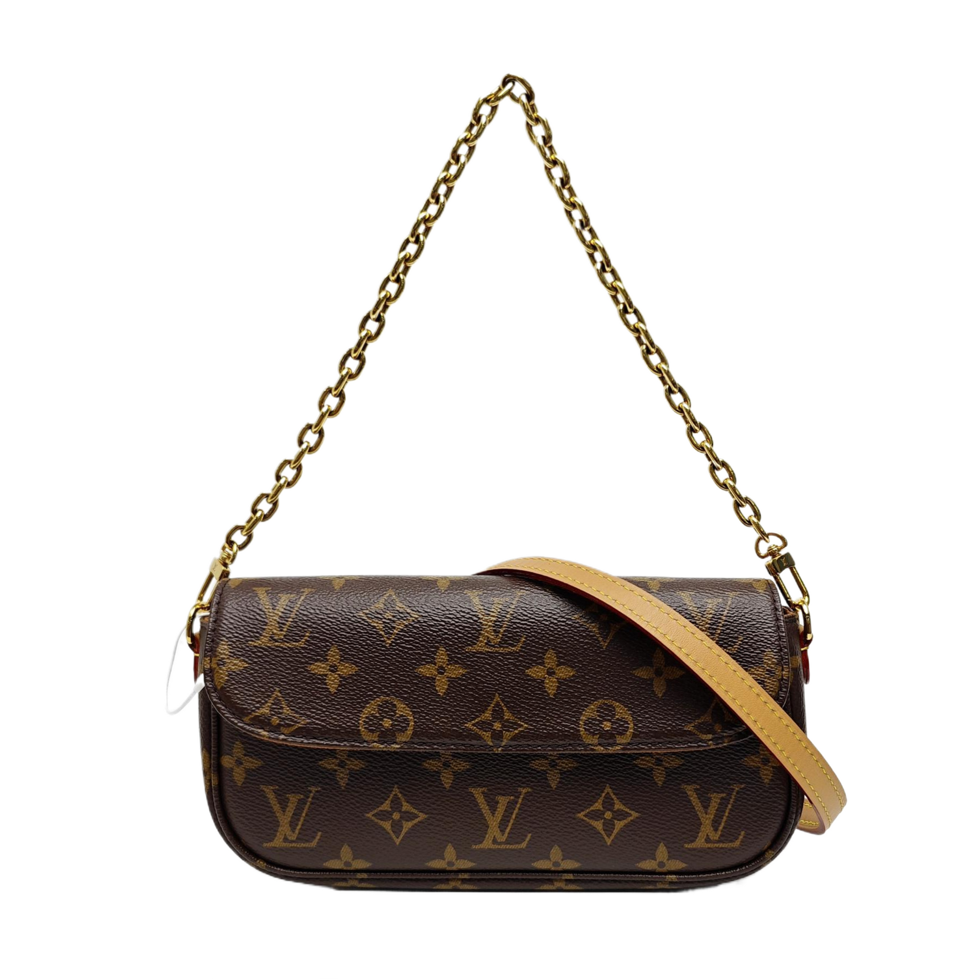 IVY Monogram Coated Canvas Brown