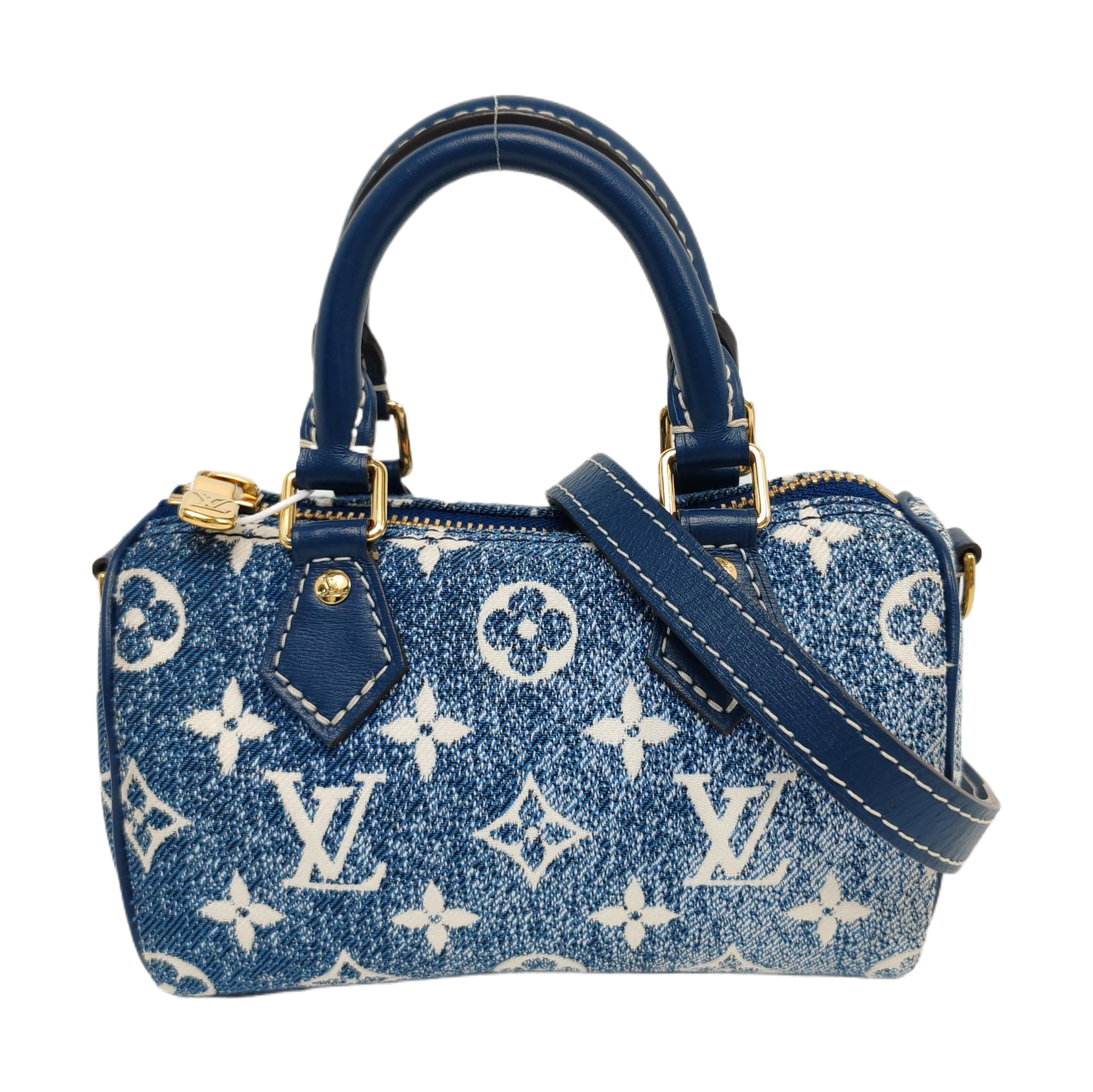 SPEEDY Nano Monogram Denim Azul